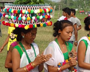 Tharu women Dashain Bardiya Nepal