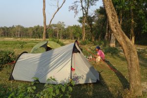 camping Babai Karnali river Bardia National Park