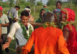 Tharu celebrating Dashain Bardia National Park