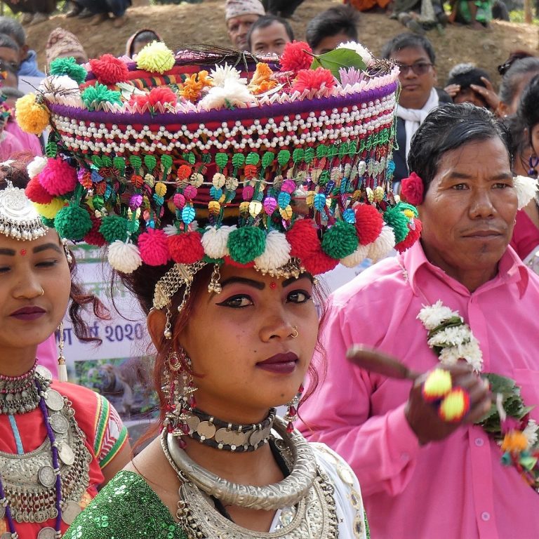 Tharu women in Tharu dress Bardia National Park